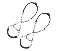 Healvian 2 Piezas Crampones para Zapatos con Dientes Antideslizantes de Silicona Cadenas de Tracción Portátiles para Senderismo y Unisex para Caminos Helados y Terrenos Resbaladizos
