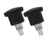 Healvian 2 Piezas de Pasador Giratorio Esférico de 25 MM Negro para Bicicleta Estática Perillas Ajustables Resorte Repuestos para Equipos de Fitness y Accesorios de Ejercicio en Casa