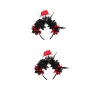 Healvian 2 Piezas Diadema Halloween para Mujer Diseño Oscuro Floral Accesorio Cosplay Fiesta Compatible para Carnavales y Disfraces