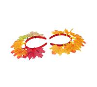 Healvian 2 Piezas Diademas Arce Realistas Diseño Flexible y Accesorios para Fiesta de Otoño y Celebración de Acción de Gracias para Eventos Familiares y Festivales