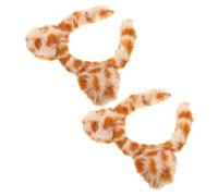 Healvian 2 piezas Diademas con Orejas de Gato de Peluche Diseño de Accesorio para Niñas y Mujeres para Maquillaje Lavado Facial y Fiestas Temáticas