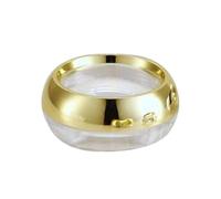 Healvian 2 piezas Envase Cosmético Portátil Unidades Frascos Vacíos para Crema y Bote Plástico Resistente con Cierre Hermético para Viaje Color Dorado