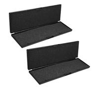 Healvian 2 Piezas Estuche Portátil de Plástico Negro para Almacenamiento de Calibradores Digitales Almohadilla Interior, Resistente y Duradero para Taller E Ingeniería
