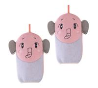 Healvian 2 Piezas guantes baño manopla baño skincare guante niños depurador guante baño dibujos animados guante exfoliante baño versión coreana toalla Perder algodón