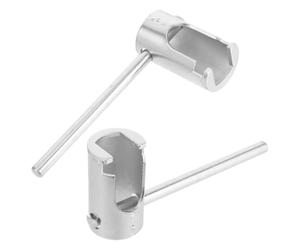 Healvian 2 Piezas Llave para Cabezal de Rociador Oculta de Acero Plata
