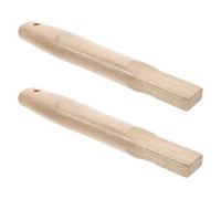 Healvian 2 Piezas Mango de Madera Antideslizante y Agujero Cuadrado Diseño Ergonómico y Reduce la Fatiga en Reparaciones para Martillo de Campamento y Carpintero