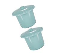 Healvian 2 Piezas Orinal para Niños Botella Urinaria Portátil para Adultos Orinal de Cama para Uso Doméstico con Tapa Antiolor Base Antideslizante Fácil de Limpiar para Viaje y Hogar