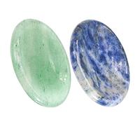 Healvian 2 Piezas Placa De Desguace Facial Cristales De Piedra Del Pulgar Placa De Raspado De Raspador De Dedos Piedra De Preocupación Piedras Cristal Natural Traje De Cristal Mini
