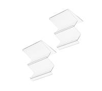 Healvian 2 piezas Soporte de Exhibición de Acrílico para Carteras y Accesorios de Rack de Almacenamiento de Doble para Joyería y Gafas