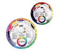Healvian 2 Piezas Tarjeta Mixta De Uñas De Color Primario Catálogo De Colores Tabla De Teoria Del Color Gafas Para Muñecas Tarjeta De Color De Arte De Uñas Artista Pigmento Constituir