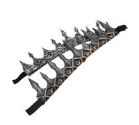 Healvian 2 Piezas Vintage Rey Príncipe Tiara Real Rey Coronas Accesorios De Traje Medieval Reyes Rey Y Reina Rey Cosplay Medieval Para Mujeres Espuma Gris Oscuro