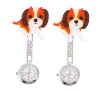Healvian 2 Relojes Colgantes De Dibujos Animados para Mesa Reloj De Bolsillo con Diseño De Perrito Reloj De Bolsillo con Diseño De Dibujos Animados Relojes De para Hombre