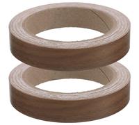 Healvian 2 Rollos Cinta Decorativa Acabado para Realista de Cantos Muebles Autoadhesiva PVC de Vetas de Madera en Protección contra Arañazos y Desgaste Reparación para Bordes de Gabinetes