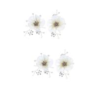 Healvian 2 Series Clips Decorativos De Zapatos De Novia Con Diseño De Perlas Y Flores Accesorios De Bodas Y 2 Piezas*2