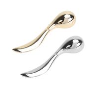 Healvian 2 Uds Crema Para Ojos En Barra Cuchara De Crema De Masaje Cucharas Para Recoger Maquillaje Cucharas De Excavación De Maquillaje Cucharas De Facial Cucharas De