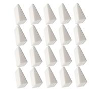 Healvian 20 Esponjas Cosméticas de Color Claro para Maquillaje y Manicura Material Flexible y Diseño Delicado para Decoración de Uñas y Degradado Profesional
