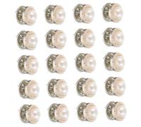 Healvian 20 Piezas Hebilla Antiexposición Moda Broches de Seguridad Delicados Forma de Perla Broches Seguros para Mujer Imperdibles para Cárdigan para Vestidos y Blusas