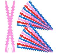 Healvian 20 Rulos Espirales para Permanente Rulos para Cabello Corto y Largo Pequeños Sólidos Multicolor Set de 20 Piezas Herramienta para Rizar Cabello Casa y Salón Color Aleatorio