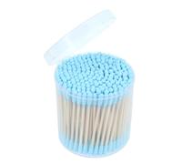 Healvian 200 Piezas Bastoncillos de Algodón Multipropósito Puntas para Maquillaje Limpieza y Cuidado Personal Colores Aleatorios con Caja de Almacenamiento Color