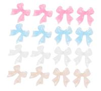 Healvian 200 piezas Decoraciones Uñas Resina Lazo Gemas Manicure Duraderas Accesorios Arte Uñas para Uso Profesional y Casero