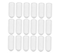 Healvian 200piezas Funda De Goma Para Diadema Tapa De Repuesto Para Diadema Cubierta De Extremo De Repuesto Para Banda Cabello Punta De Extremo Para Accesorios De Diy Transparentes