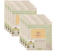 Healvian 20hojas Páginas De Envoltura Floral Retro Para y Manualidades Papel Para Empacar De Flores Para Proyectos De Scrapbooking y Decoración