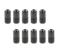 Healvian 24 Piezas Hebillas para Cordones sin Atar de Latón Diseño de Malla en Color Negro para Calzado, Mejora Estilizada y Durabilidad, Ideales para Campus y Senderismo