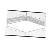 Healvian 25 Piezas Del De v Forma Herramientas De Medición De Posición De Pegatinas De Plantillas Para Práctica De Accesorios y Suministros Marcadores Temporales