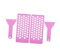 Healvian 2juegos Kit Para Hacer Bálsamo Labial Bandejas Espátula Brillo Labial Rellenable