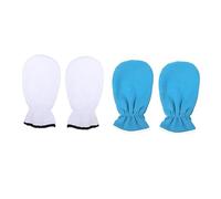 Healvian 2pares Guantes Exfoliantes De Cera Profesional Reutilizables Para Manos De Material Lavable Para Hidratación y Cuidado Piel