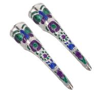 Healvian 2piezas Anillos De Uñas Antiguo Protección Para Dedos Accesorios Para Disfraces De Halloween y Cosplay Inspiración Dinastía Qing