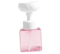 Healvian 2piezas Botella De Gel De Ducha Tipo Pulsador Dispensador De Jabón Líquido Recargable Bomba De Manos Para Baño y Cocina Transparente y Blanco