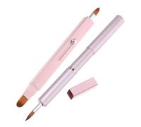 Healvian 2piezas Brochas De Labios Retráctiles Para Maquillaje Aplicador De Gloss y Herramientas De Maquillaje Para Mujeres Diseño Ergonómico y Compacto Para Retocar Cualquier Lugar