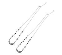 Healvian 2piezas Cadena Cabeza Vintage De Luna Diadema De Halloween Para Mujer Tocado Delicado Accesorio De Fiesta Natural Stone Crystal Beads