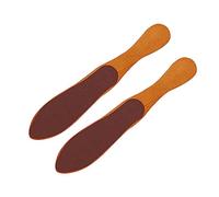 Healvian 2piezas Cepillo Madera Forma De Botella De Herramienta De Pedicura Doble Cara Para Cuidado De Pies Para Eliminar Durezas y Piel Muerta