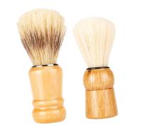 Healvian 2piezas Cepillo Para De Madera Brocha De Afeitar Para Hombre Profesional Barber Cerda De Jabali Para Afeitado Para Hombres Salon
