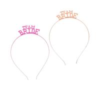 Healvian 2piezas Diadema De Novia De Metal y Accesorios De Despedida De Soltera y Bodas Tocado Elegante Para Novias y