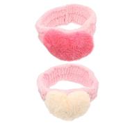 Healvian 2piezas Diademas De Cabello Ducha Bandas Elásticas De Felpa Para Mujeres y Chicas Sujetan El Cabello Desmaquillas
