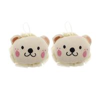 Healvian 2piezas Esponja De Baño Exfoliante Suave Forma De De Loofah Para Ducha y Masaje Accesorio Divertido Para Bebés Para Hogar y
