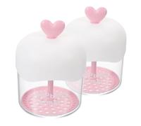 Healvian 2piezas Espumador De Limpieza Facial Manual Diseño De Fabricador De Limpiador Para y Cuidado Color Rosa