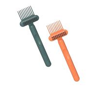 Healvian 2piezas Limpiador De Cepillos De Pelo Cepillo Limpieza De Peine Práctico y Simple Cabello y Peine