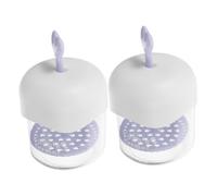 Healvian 2piezas Máquina De Burbujas Para Hacer Espuma Facial Batidor De Espuma Limpiador Facial Cuidado Hogar Viajes Morado Herramientas