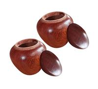 Healvian 2piezas Mini Tarro Hermético De Madera Urnas Pequeñas para Cenizas Humanas Mascotas Urna De Recuerdo para Cremación