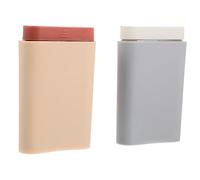 Healvian 2piezas Organizador De Portátil Estuche De Almacenamiento Resistente Para Viajes Pastillero De Gran Capacidad y Compartimentos Separados Para Medicinas Diarias