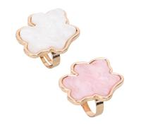 Healvian 2piezas Paleta De Colores Para Anillos Forma Paletas De Resina Para Decoración De Uñas Para Decoración De Uñas
