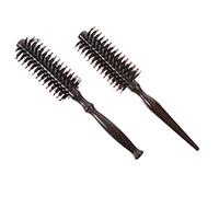 Healvian 2piezas Peine De Cerdas De Jabalí Cabello Mango De Madera Peines De Peluquería Para Peinar El Cabello Rizado