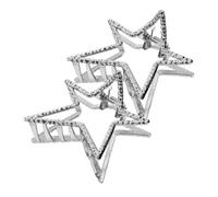 Healvian 2piezas Pinzas Pelo Forma De Estrella Horquillas De Metal Para Mujer Herramientas De Peinado Accesorios Cabello Uso Cabello Suelto