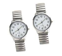 Healvian 2piezas Relojes Luminosos De Pulsera De Cuarzo Relojes De Pulsera Números Grandes Elegantes para Obsequio De Cumpleaños Resistentes Al Agua para Uso Diario