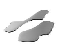 Healvian 2piezas Tabla de Masaje de Acero Inoxidable para Cara Cuello y Brazos Herramienta Gua Sha Facial Reafirmante Uso Casa