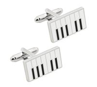 Healvian 3 Pares Gemelos de Camisa de Piano Elegantes y Clásicos Accesorios de Traje y Ocasiones Especiales